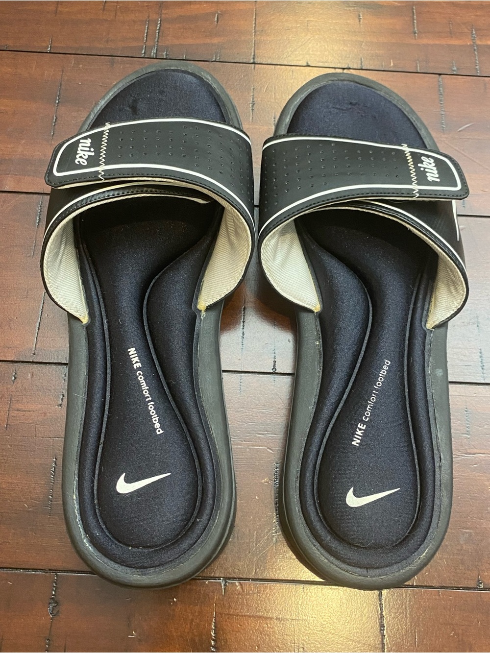 Nike Comfort Footbed Black Slide Sandals Women's Size 11